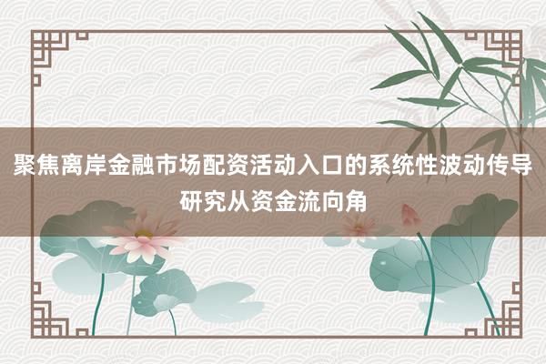 聚焦离岸金融市场配资活动入口的系统性波动传导研究从资金流向角