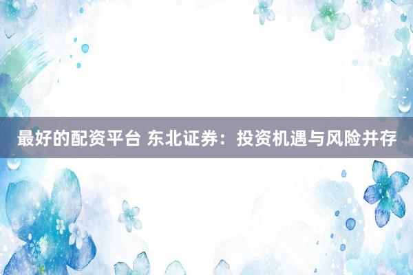 最好的配资平台 东北证券：投资机遇与风险并存